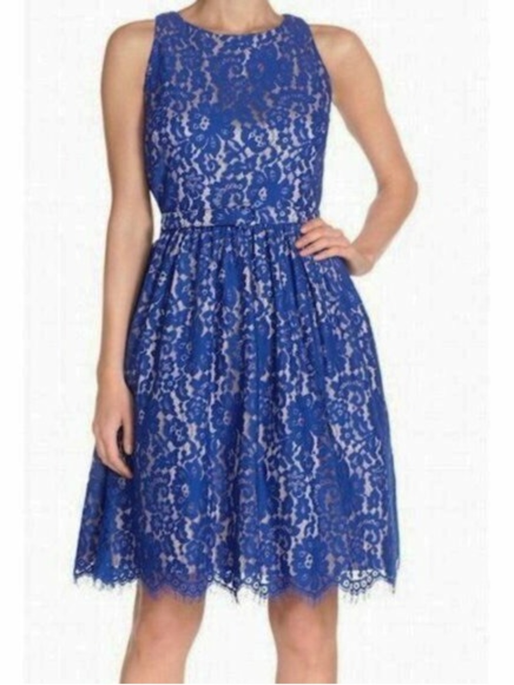 NWT Nordstrom Lace Sleeveless Fit & Flare Dress